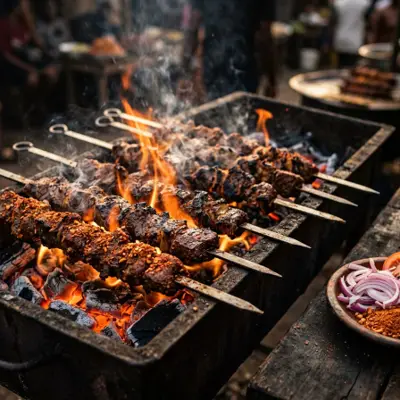 Instagram post: suya on the grill